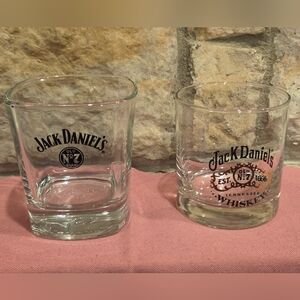 Set of 2 Jack Daniels Old No 7 Rocks Whiskey Glass Glasses